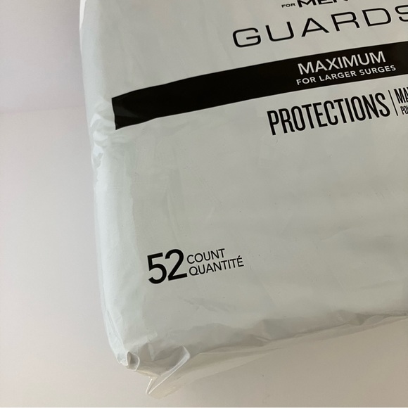Depend for Men Guards MAXIMUM for larger Surges 52 Count, NEW w/ original Pkg. - Picture 3 of 5